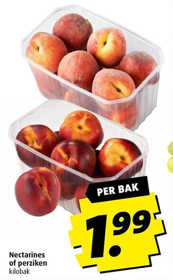 Boni Nectarines of perziken aanbieding