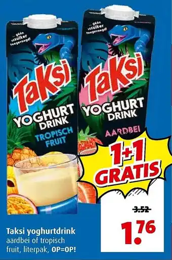 Boni Taksi yoghurtdrink aanbieding