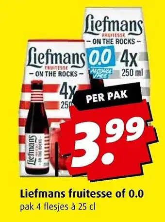 Boni Liefmans fruitesse of 0.0 aanbieding