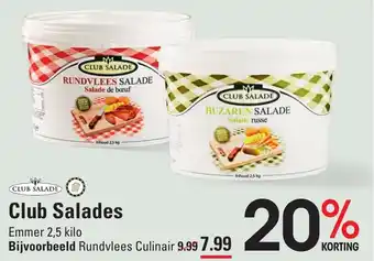 Sligro Club Salades 2.5 kilo aanbieding