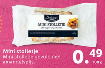 Lidl Delicieux Mini stolletje 100g aanbieding