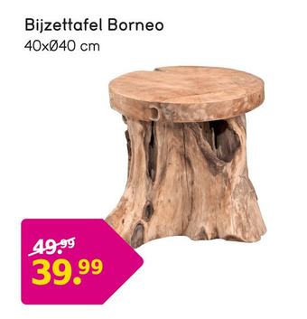 Leen Bakker Bijzettafel borneo aanbieding