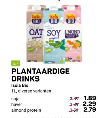 Ekoplaza Isola bio plantaardige drinks aanbieding