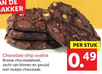 Lidl Chocolade chip cookie aanbieding