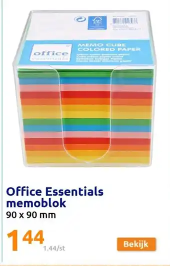 Action Office Essentials memoblok 90x90MM aanbieding