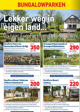 Makro Bungalowparken aanbieding