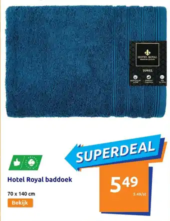 Action Hotel royal baddoek 70x140CM aanbieding