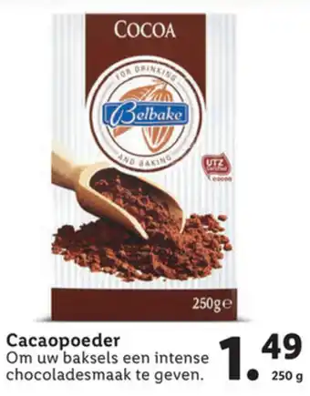 Lidl Belbake Cacaopoeder 250g aanbieding