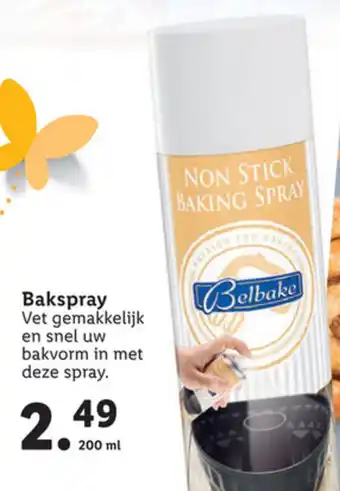 Lidl Belbake Bakspray 200ml aanbieding