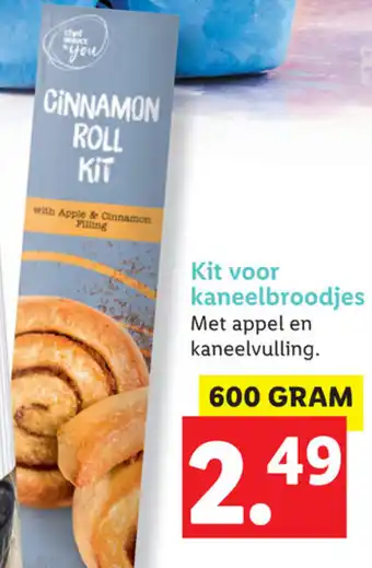 Lidl Chef select & you Kit voor kaneelbroodjes 600g aanbieding