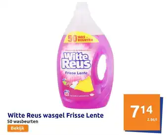 Action Witte reus wasgel frisse lente 50 wasbeurten aanbieding