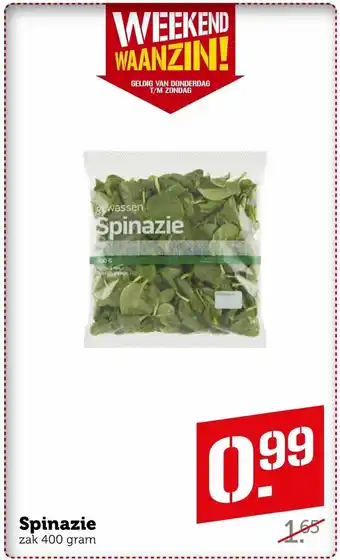 Coop Spinazie 400g aanbieding