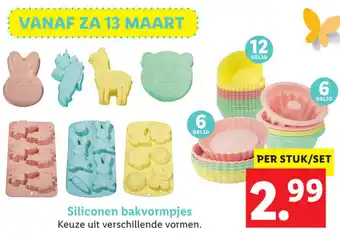 Lidl Siliconen bakvormpjes aanbieding