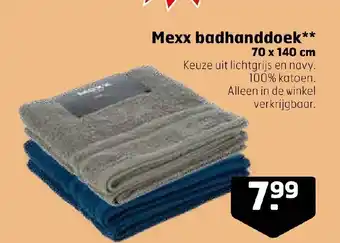 Trekpleister Mexx badhanddoek** 70x140 cm aanbieding