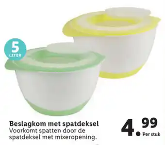 Lidl Beslagkom met spatdeksel aanbieding