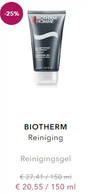 Douglas Biotherm reiniging reinigingsgel 150 ml aanbieding