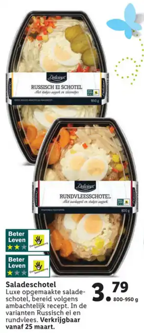 Lidl Delicieux Saladeschotel 800-950g aanbieding