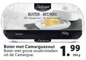 Lidl Delicieux Boter met Camarguezout 250g aanbieding