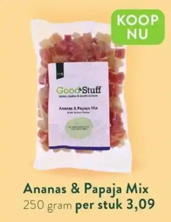 Holland & Barrett Ananas & papaja mix 250g aanbieding