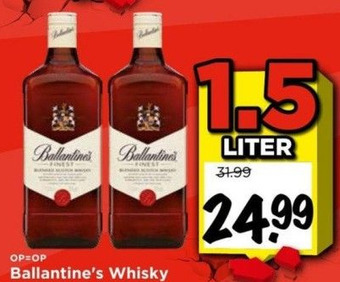 Vomar Voordeelmarkt Ballantine's whisky aanbieding