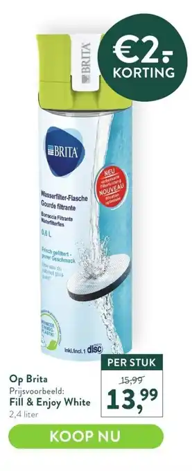 Holland & Barrett Op brita fill & enjoy white 2.4 liter aanbieding