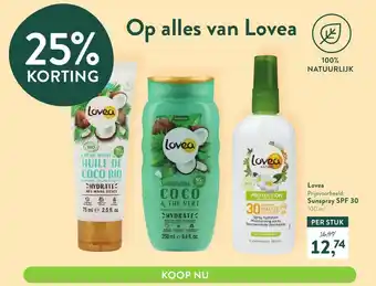 Holland & Barrett Lovea sunspray spf 30 100ml aanbieding