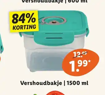 Lidl Vershoudbakje 1500 ml aanbieding