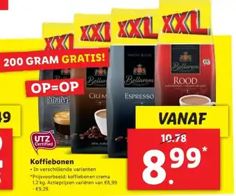 Lidl Bellarom Koffiebonen aanbieding