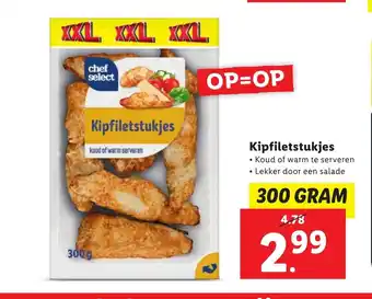 Lidl Kipfiletstukjes 300 gram aanbieding