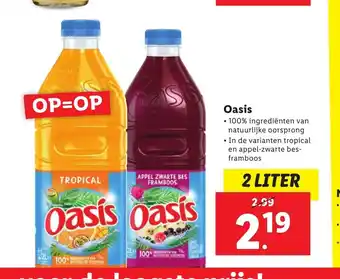 Lidl Oasis 2 liter aanbieding