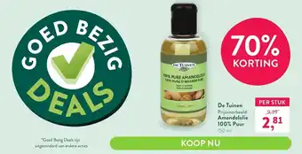 Holland & Barrett De tuinen amandelolie 100% puur 150 ml aanbieding