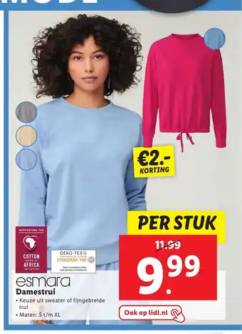 Lidl Esmara Damestrui maten: S t/m XL aanbieding