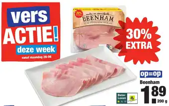 ALDI Beenham 200g aanbieding