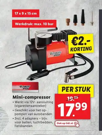 Lidl Mini-compressor aanbieding