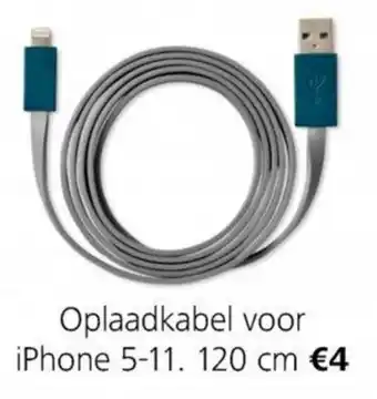 Flying Tiger oplaadkabel voor iphone 5-11 120 cm aanbieding