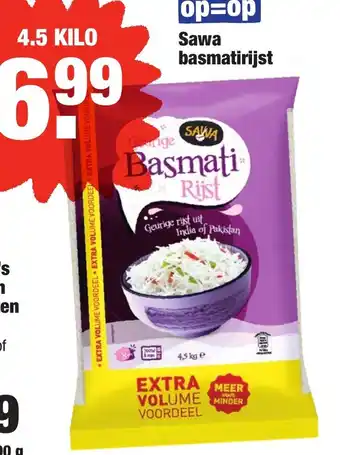 ALDI Sawa Basmatirijst 4.5kg aanbieding