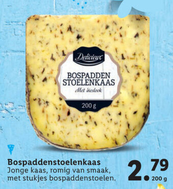 Lidl Delicieux Bospaddenstoelenkaas 200g aanbieding