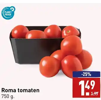 ALDI Roma tomaten 750G aanbieding