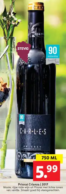 Lidl Carles Priorat Crianza | 2017 750ml aanbieding
