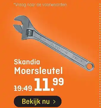 Hubo Skandia Moersleutel aanbieding