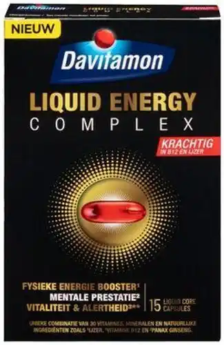 De Weegschaal Davitamon liquid energy complex 15ca aanbieding