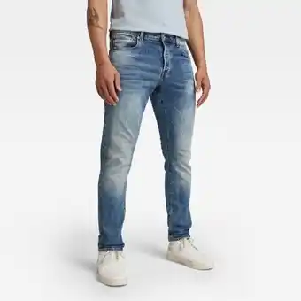 G-Star RAW G-star raw 3301 regular tapered jeans - lichtblauw - heren aanbieding