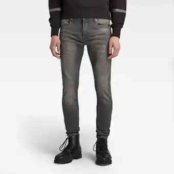 G-Star RAW G-star raw revend skinny jeans - grijs - heren aanbieding