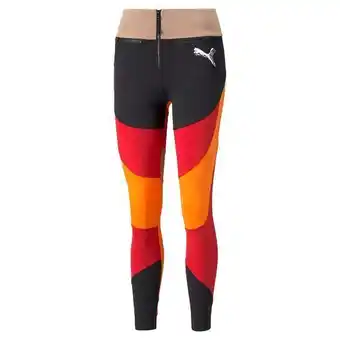 Kickz Puma love leggings womens, puma black-urban red, broek, 532497 01 aanbieding