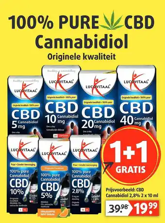 Lucovitaal 100% Pure CBD Cannabidiol aanbieding