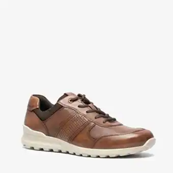 Scapino Ecco ecco leren heren sneakers aanbieding