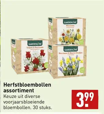 ALDI Gardenline herfstbloembollen assortiment 30 stuks aanbieding