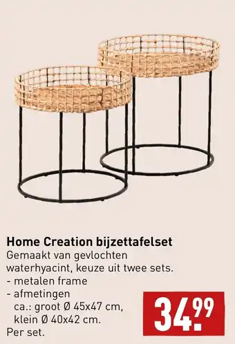 ALDI Home creation bijzettafelset per set aanbieding