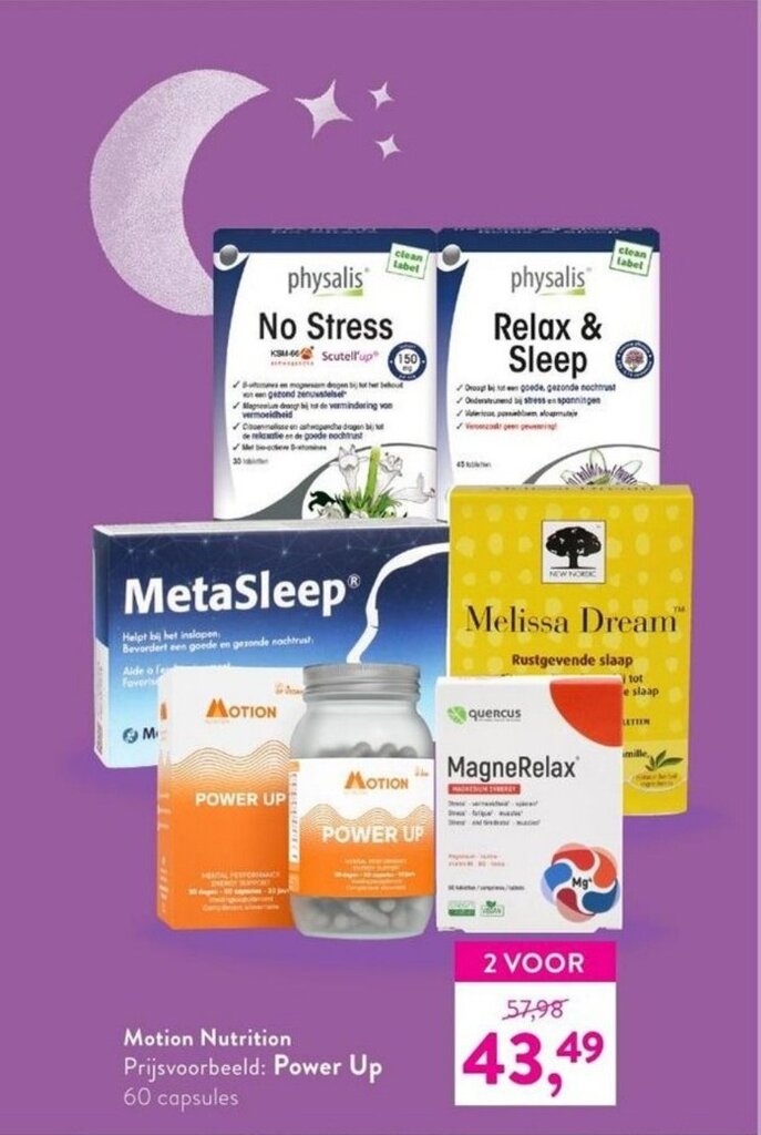 Motion Nutrition Power Up 60 capsules aanbieding bij Holland & Barrett