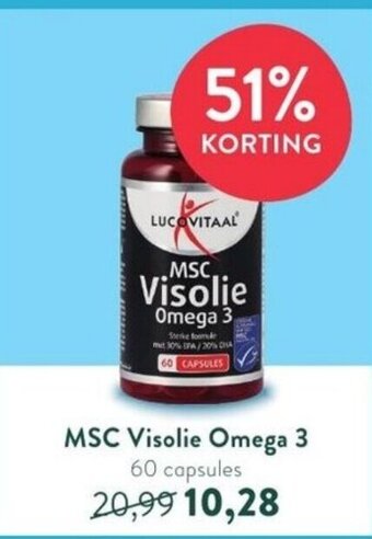 Holland & Barrett Lucovitaal MSC Visolie Omega 3 60 capsules aanbieding